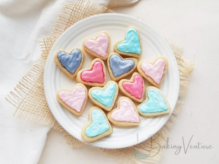 Valentines Day Mini Heart Sugar Cookies Recipe
